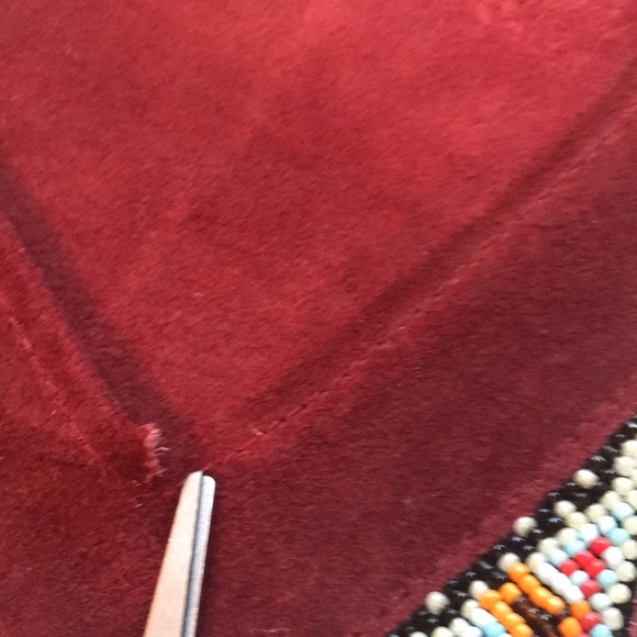 Genuine Leather beaded ladies size XL top - Picture 7 of 7